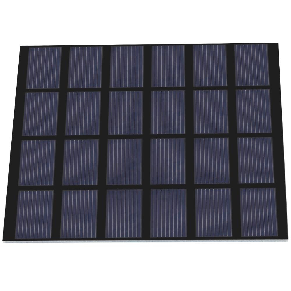 1.5W 6V Mini Polysilicon Solar Panel PET Laminated Board DIY Battery Charger for Outdoor