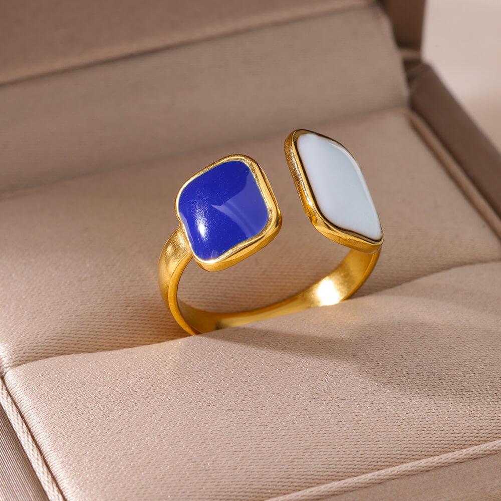 Vintage Stainless Steel Flower Rings for Women Gold Color Wedding Party Fashion Jewelry Anti Fading Accessories Birthday Gifts