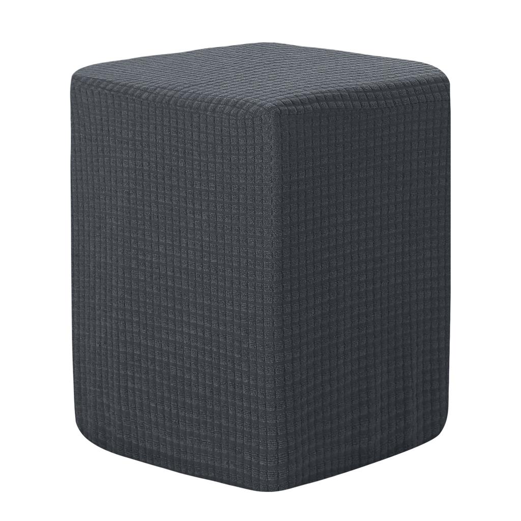 Quadratische Hockerhülle 36x25x32cm Dehnbare Hockerbezüge Elastischer Hocker Fußhocker Schutzbezug für Wohnzimmer Schlafzimmer