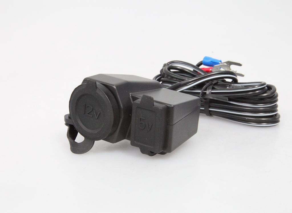 Motorradteilezentrum Universal Motorrad Zigarettenanzünder Einloch USB-Buchse 907605 Buchse, & Typ,