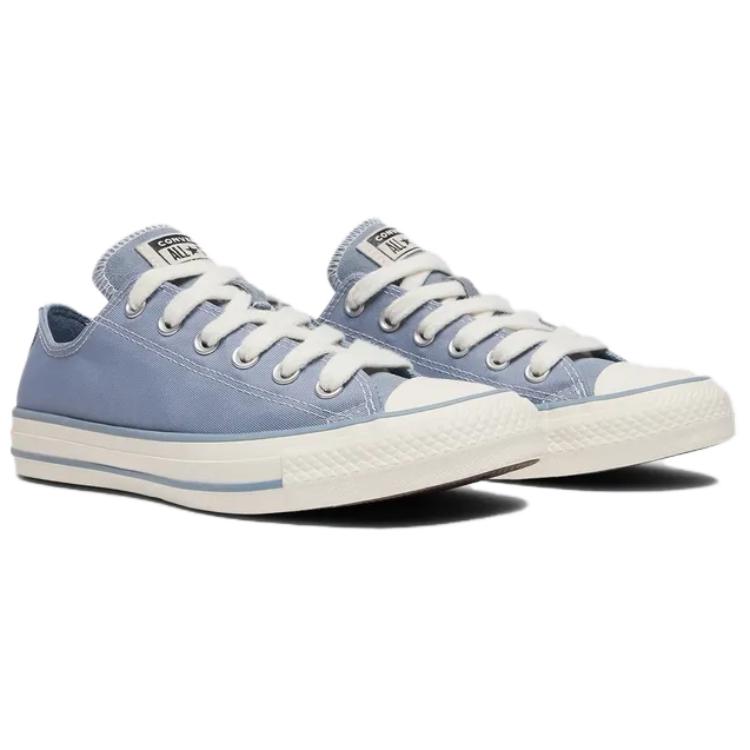 Converse All Star comfortable and versatile non-slip wear-resistant low-top skate shoes unisex blue and white