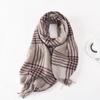 Retro Plaid Scarf for Men Winter Warm and Cold Proof Long Birthday Gift for Boys High End Trendy Scarf for Women