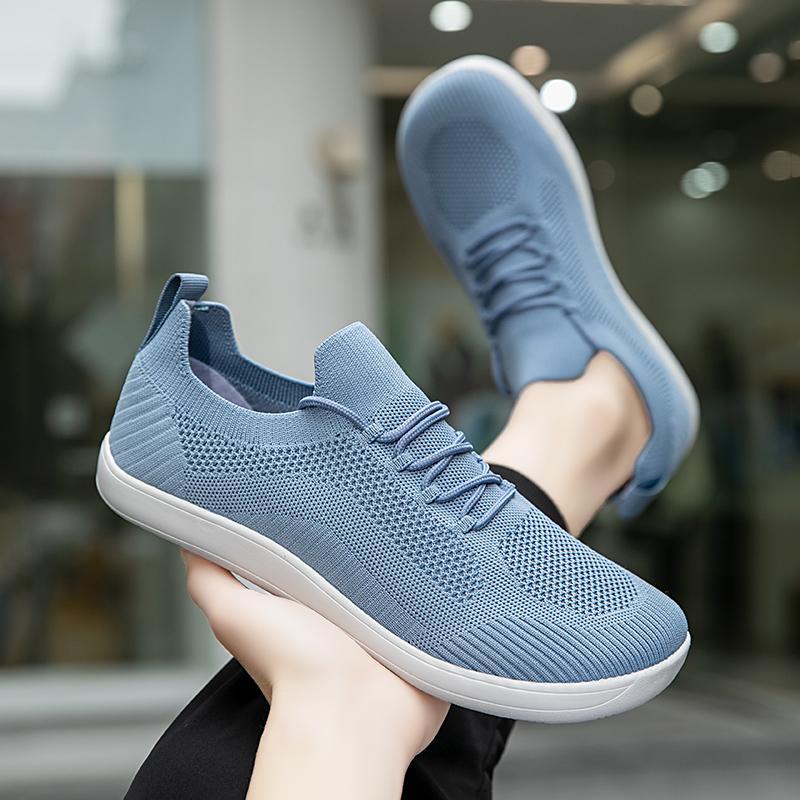 Fashion Men's Barefoot Shoes Lightweight Flat Bottom Non Slip Women's Mesh Soft Bottom Outdoor Walking Fashion Casual Sneakers Shoes