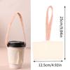 Portable Leather Cup Cover Pouch Water Bottle Sleeve Bag Leather Carrying Strap Insulating Cups Milk Tea Coffee Cups Accessories