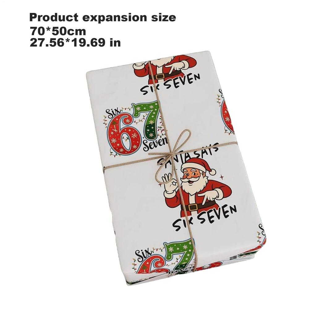 Christmas Gift Wrapping Paper Roll Funny Christmas Gift And Candy Wrapping Paper Bulk for Birthday Holiday New Year Eve