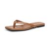 Flip-Flops mit quadratischer Zehenpartie Französische Kitten und Damen 2025 neu Sommer mittelhoher Absatz Zehensteg Pfennigabsatz coole Slipper für draußen