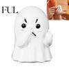 Funny Gift for Friends Middle Finger Ghost Statue, Holding Nose Resin Figurine, Novelty Unique Office Desk Accessory Halloween Bathroom Decoration