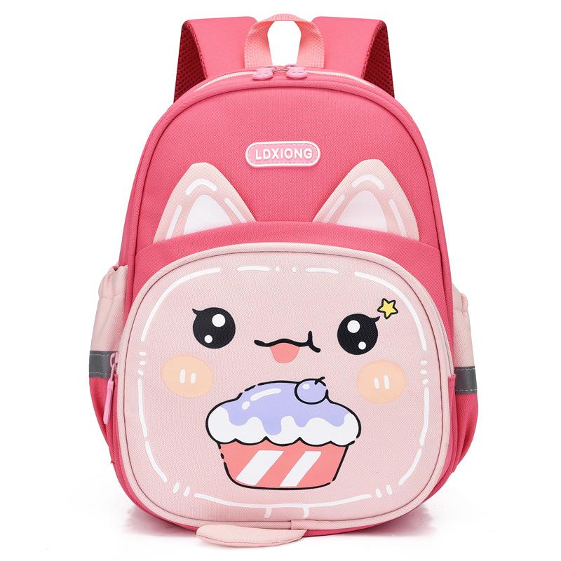 New fashionable student schoolbag, children's fun cartoon, primary school high-quality children's shoulder spine support and burden reduction backpack