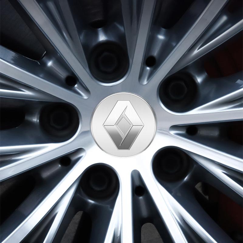 4pcs 56/60mm Car Wheel Center Hub Cap Rim Cover Emblem Stickers For Renault DUSTER Megane 2 3 Clio 4 Captur Kadjar Fluence