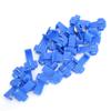 25Pcs Blue Solderless Quick Splice Snap Wire Connector 0.75 2.5mm AWG 14 To 18