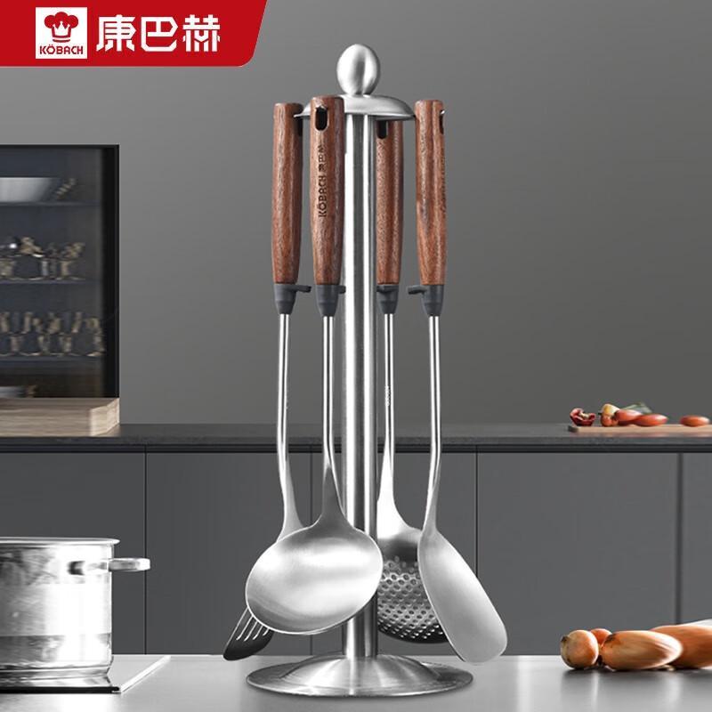 Kambach 304 Stainless Steel Spatula & Ladle 5-Piece Set