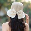 Spring and Summer New Hat Women's Sunshade Sunscreen Large Brim Sun Hat Summer Outdoor Bow Bucket Hat