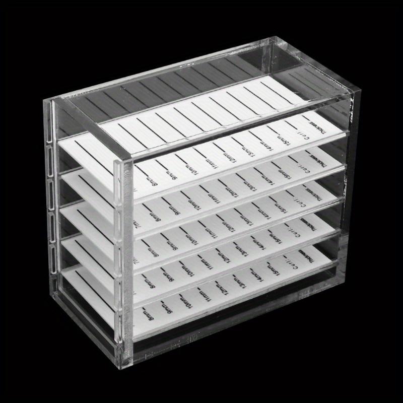 1pc Beauty Eyelash Storage Box, 5-layer Eyelash Storage Box, Beauty Eyelash Store Grafting Eyelash Tool Storage Box, Acrylic False Eyelashes