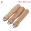 3Pcs Holz Datei Griff Fit Hause Werkzeug Edelstahl Ring Hartholz Diy Geschenke