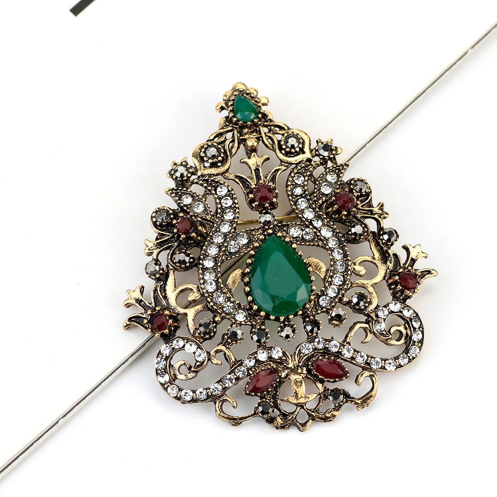 Spilla fiore vintage da donna grigio Reno vintage color oro regalo di gioielli per banchetti etnici bohémien 2023