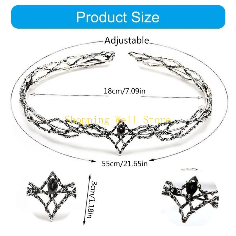 Fashion Elven King Crowns with Stylish Diamonds Adjustables Size Elegant Designs for Parties and Weddings Decoration