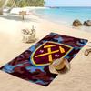 West Ham United Fußball-Print Strandtuch, Großes Weiches Schnelltrocknendes Handtuch für Strand Camping Schwimmen