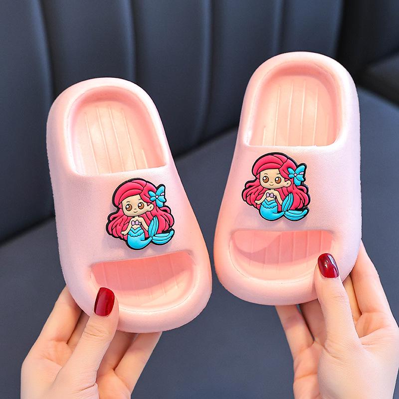 Nezha Kids' Non-Slip EVA Slippers for Boys & Girls - Summer Style for Bath, Indoor, Home