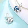 Heart Charm Beads for DIY Bracelet Valentine's Day Mother's Day Jewelry Making