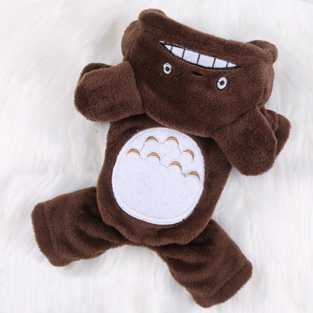 

Новогодние одежда для собак, кошек, товары для питомцев, осенне-зимняя четырехлапая одежда с хлопковой подкладкой, одежда-трансформация с мультяшным принтом, XXL back length 45cm