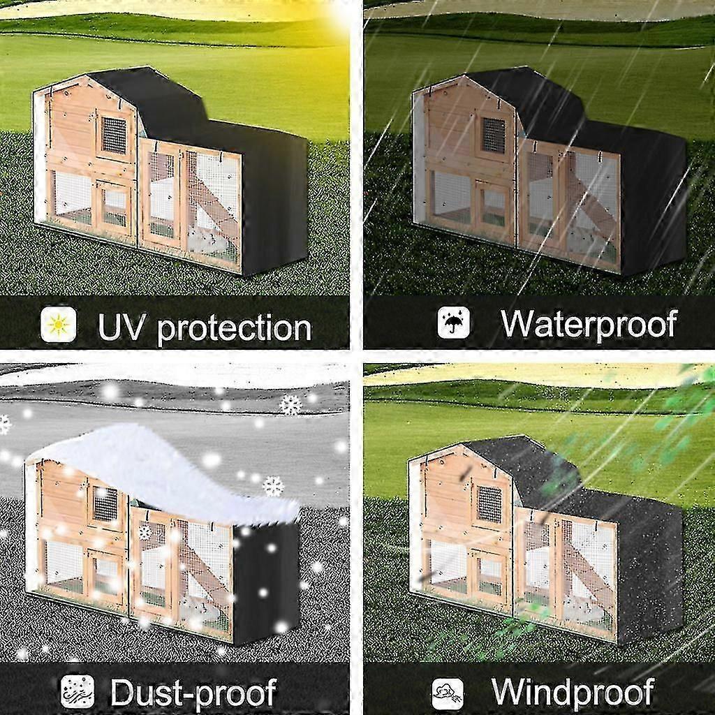Rabbit Hutch Cover For Double Hutches Waterproof For Bird Cages In Winter