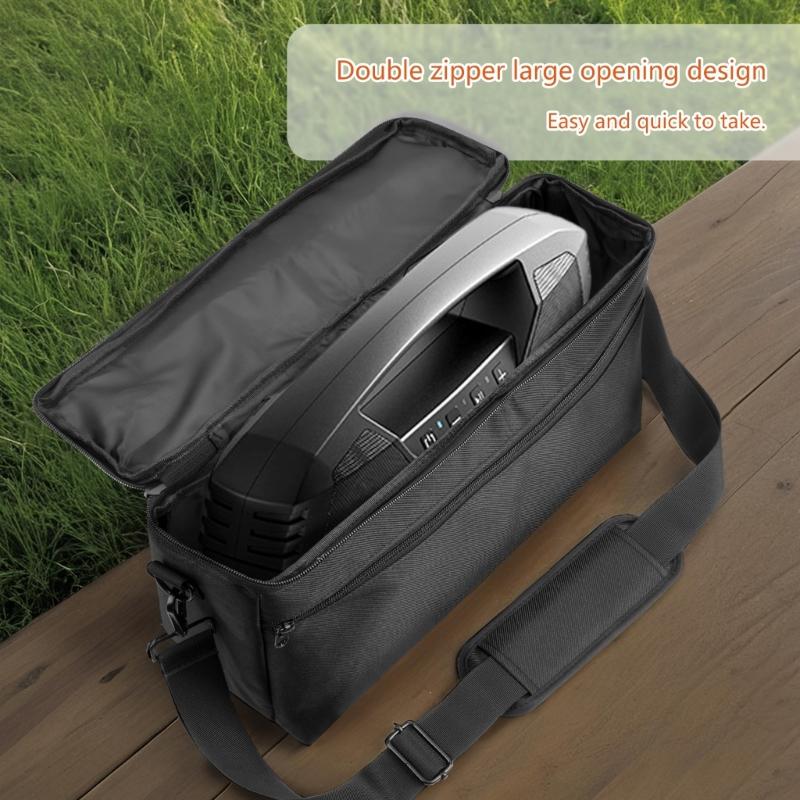 Nylon Carrying Case For 40W Wireless Speaker Adjustable Shoulder Strap Double Zippers Design Spacious Compartment