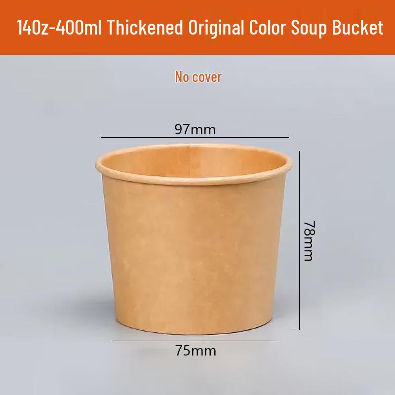 Disposable Kraft Paper Soup Containers