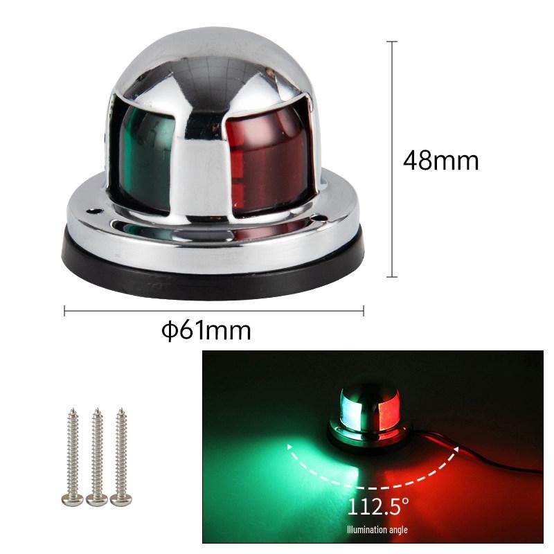 

12V/24V LED Marine Port & Starboard Yacht Navigation Side Signal Lights for Small Boats