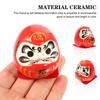 BESTOYARD Daruma Decorative Japanese Entryway New Ceramic Car Good Fortune Good Luck Protection from Table 1 Piece Figurine, Maneki-neko (Lucky Cat),