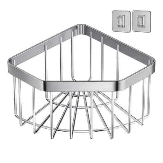 

Угловая раковина Держатель для губки Caddy Полая конструкция Прочная несущая нагрузка Нержавеющая установка Установка без сверления Органайзер для угловой раковины Щетка для посуды Полка для раковины серебряный