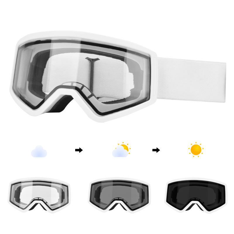Children's ski goggles, double-layer anti-fog goggles, compatible with prescription glasses, UV protection, windproof outdoor equipment goggles