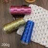 200g Prachtig Glanzend Linnen Goud Zilver Zijde Garen Haken Handbreien Fijne Dunne Naaigaren voor Zomerse Koele Vest Cape