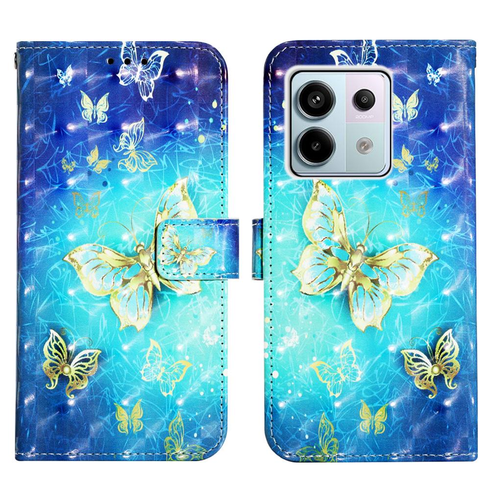 

Case for Xiaomi Poco M8 Pro Leather Case 3D Pattern Wallet Flip Book Cover for Xiaomi Poco M8 X7 Pro Phone Cover Poco x7