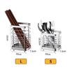 Rectangular Utensil Drying Rack Stainless Steel Chopstick Storage Organizer  Kitchen