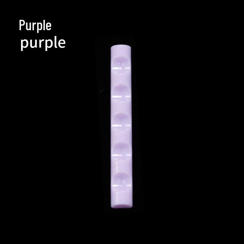 

2021 Японский стиль Многоцветный хрустальный держатель для ручек для нейл-арта с 5 отделениями фиолетовый