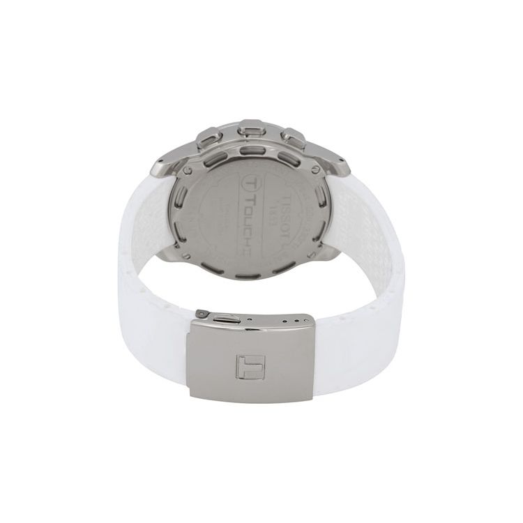 Tissot T-Touch II Series Quartz Movement Fashion Sports Watch 100m Waterproof Men watches White Titanium T047.220.47.111.00