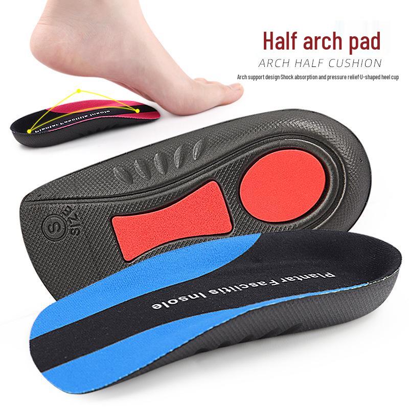 Flat Arch Support Sports Insole: Shock Absorption for Eversion & Bow Legs (XO-Legged)