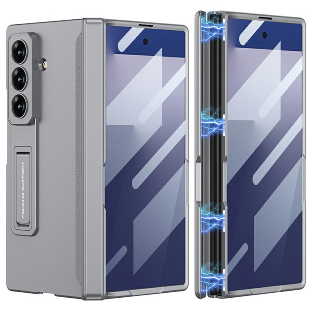 GKK For Samsung Galaxy Z Fold7 5G Case with Clear Screen Film Magnetic Hinge Kickstand Phone Cover