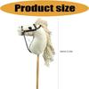 Lightweight Wooden Horse Head Stick With Plush Detail Funny Horse Head Accessory For Theater And Family Parties