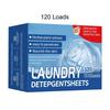 Washer Sheets Detergent 120 Loads Washing Machine Detergent Sheets Fresh Scent Cleaning Paper For Cruise Adventure RV Life