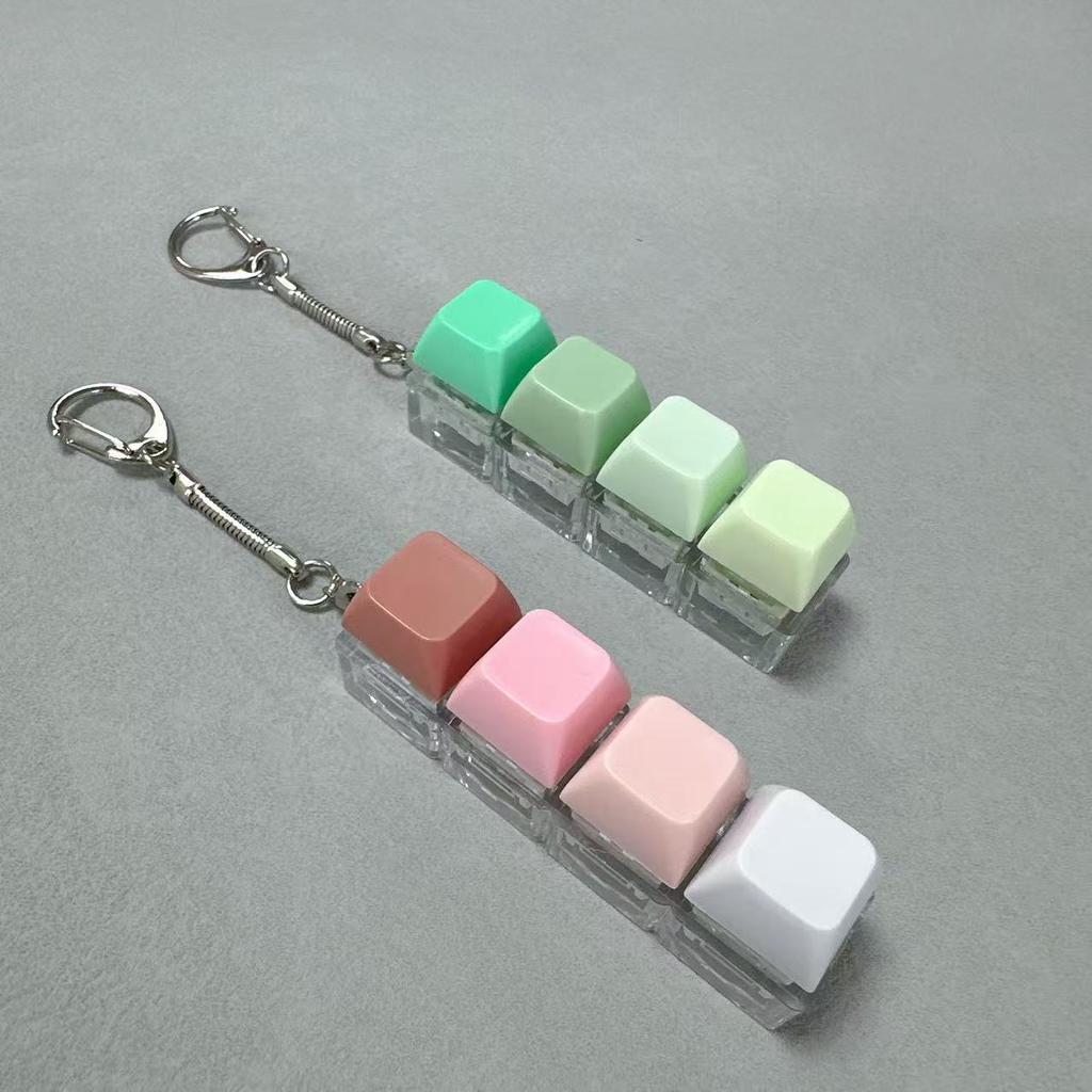 Unzip shaft body Quiet mute keycap Decompression mechanical keyboard Quiet shaft Soft keychain Unzip button