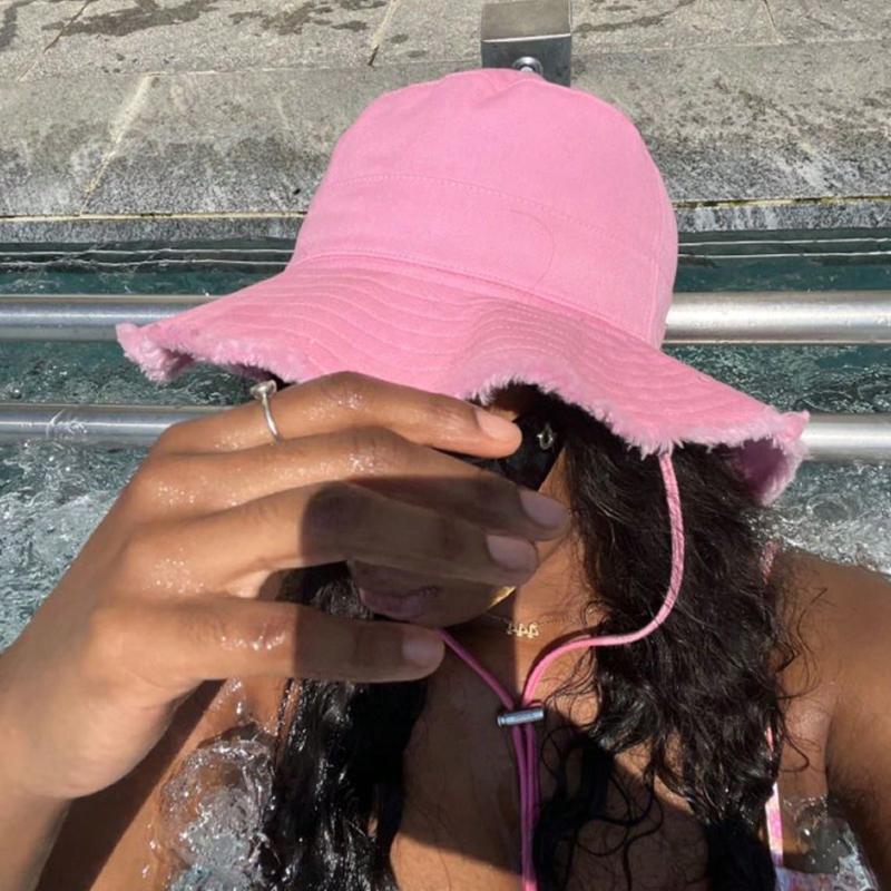 1pc Hairy Fisherman Hat Women's Summer Style Sun Shading Spring and Summer Travel Sun Hat Beach Sun Protection Hat for Tralve