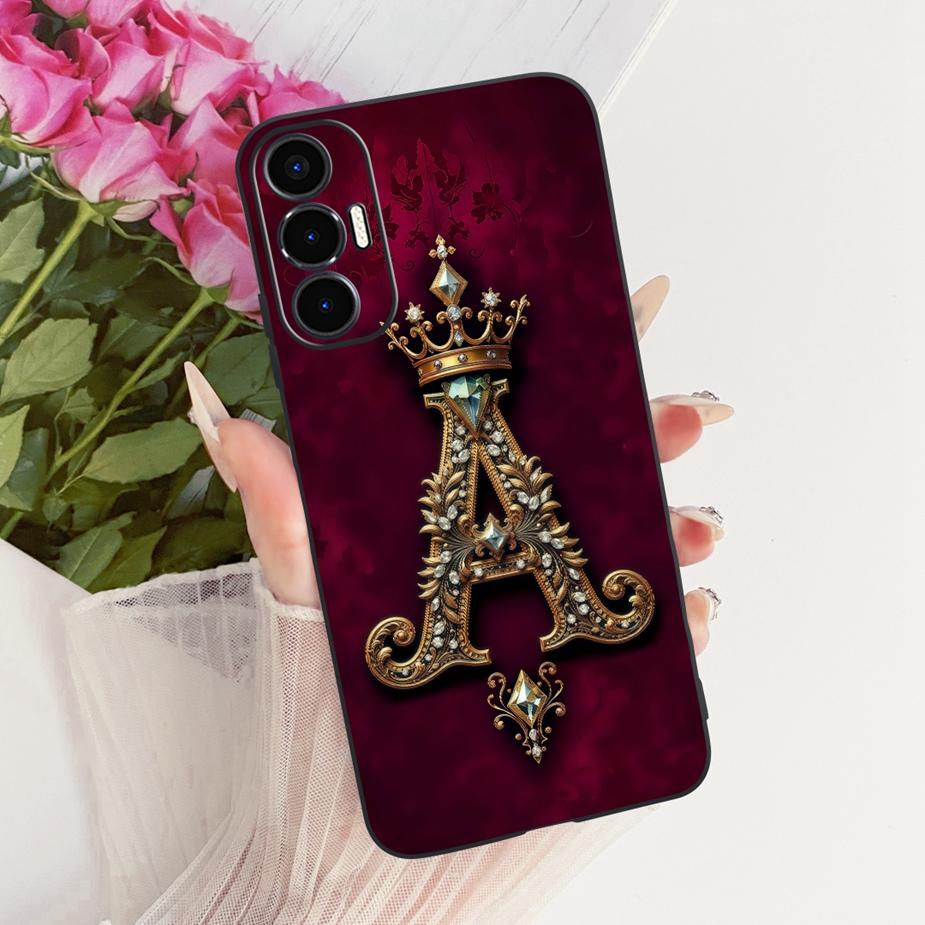 For Tecno Pova Pova2 Pova3 Case LD7 LE7 LF7n Cool Crown Letters Cover Soft TPU Phone Case For Tecno Pova 3 Pova Neo3 LH6n Fundas