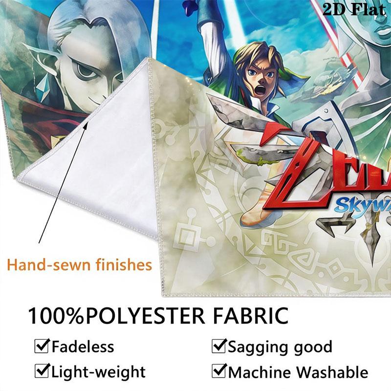 Custom Game Wall Hanging Printed Fabric Blanket Decorative Tapestries for Bedroom Living Room Home Decor