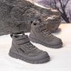 Kids' Winter Cotton Boots: Warm Velvet, Thickened, Non-Slip, Wear-Resistant, Boys' Mid and Big Size Sports Shoes