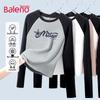 Baleno Women's Slim-Fit Raglan Sleeve T-Shirt