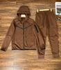 Tuta sportiva casual da uomo 2024 con cappuccio e zip laterale