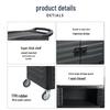 Commercial 3-Tier Insulated Food Service Cart