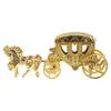 Plastic Wedding Carriage Favor Boxes Decorative Sweets Gift Boxes for Bridal Shower Party Treats Packaging Golden
