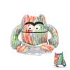 Colorful Monster Plush Toy For Children Emoticon Expression Design 15cm 25cm 35cm